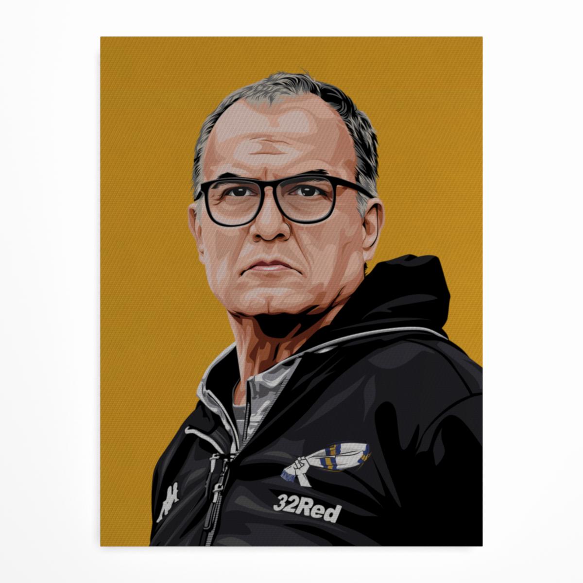 Marcelo Bielsa // Leeds United Canvas